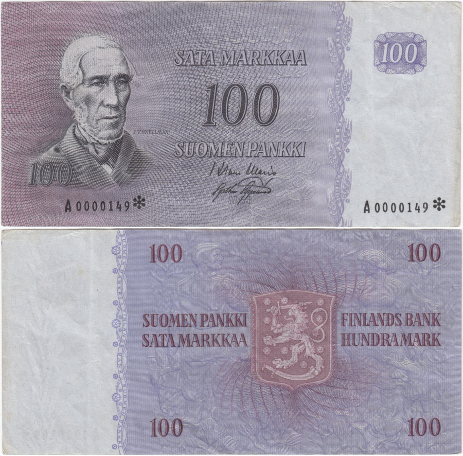 100 Markkaa 1963 A0000149*